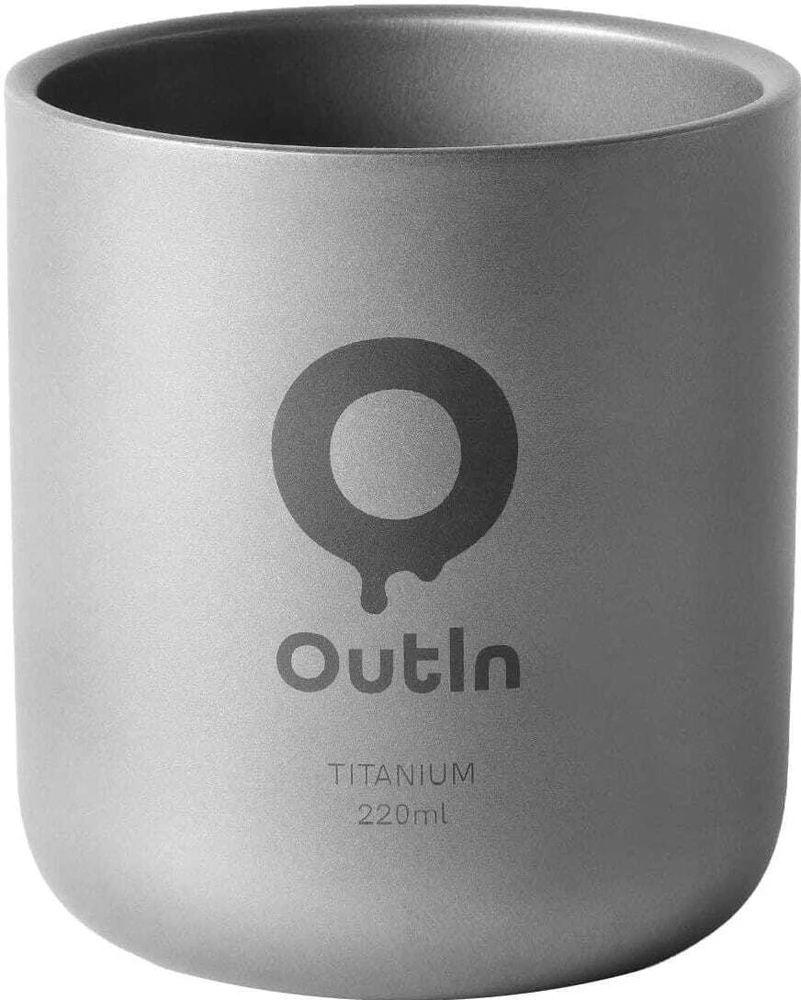 Gertuvė OutIn Titanium Cup 220 ml sidabrinė
