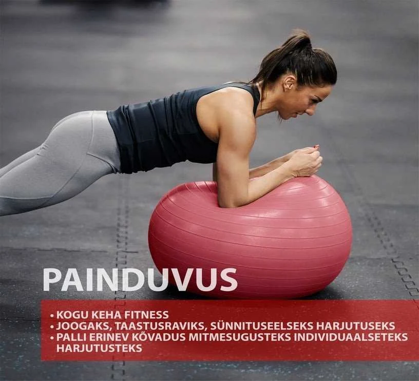 Nesprogst. gimnastikos kamuolys OUTLINER LS3222, Ø55 cm, PVC