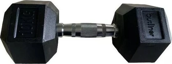 Outliner YLDB35 guminis hantelis 1 x 10 kg