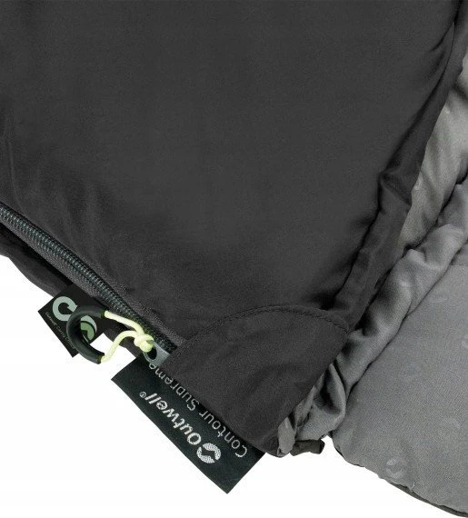 Outwell miegmaišis Contour 220 x 85 cm, -13/+16 °C, juodas