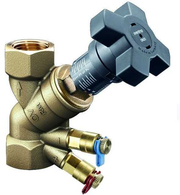 Oventrop Hydrocontrol MTR, PN25, balansuojamasis vožtuvas su integruota matavimo diafragma, DN 20, 3/4GW