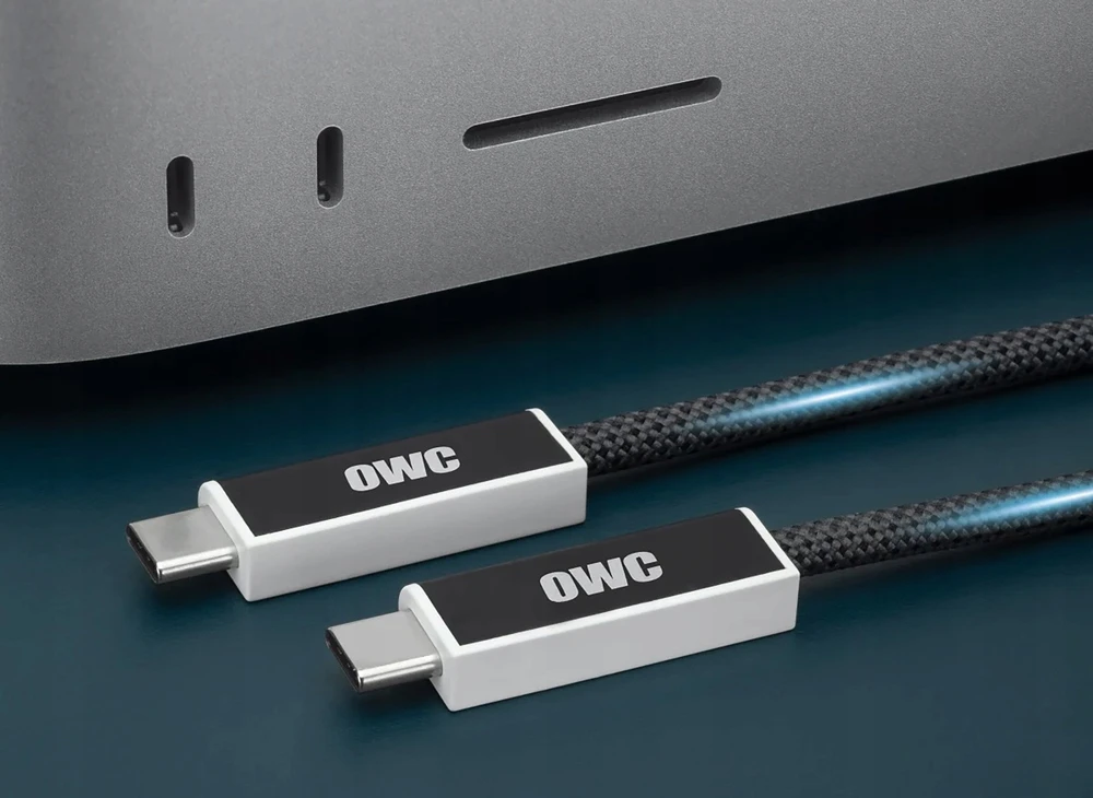 OWC Thunderbolt 4 USB4 4.5m optinis juodas