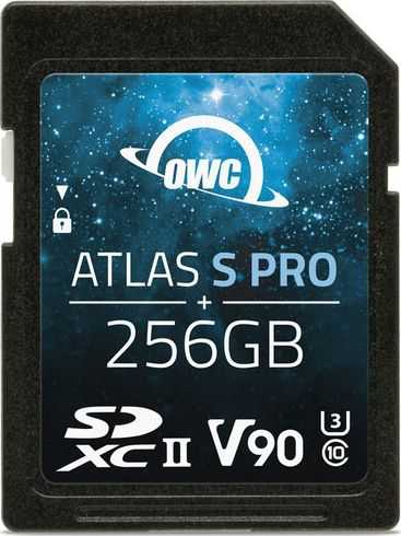 Atminties kortelė OWC SDXC Atlas S Pro 256GB UHS-II V90 290/276 MB/s