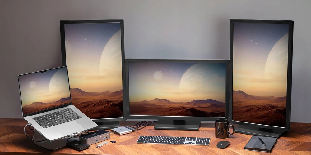 USB OWC USB-C keturių HDMI 4K ekrano adapteris