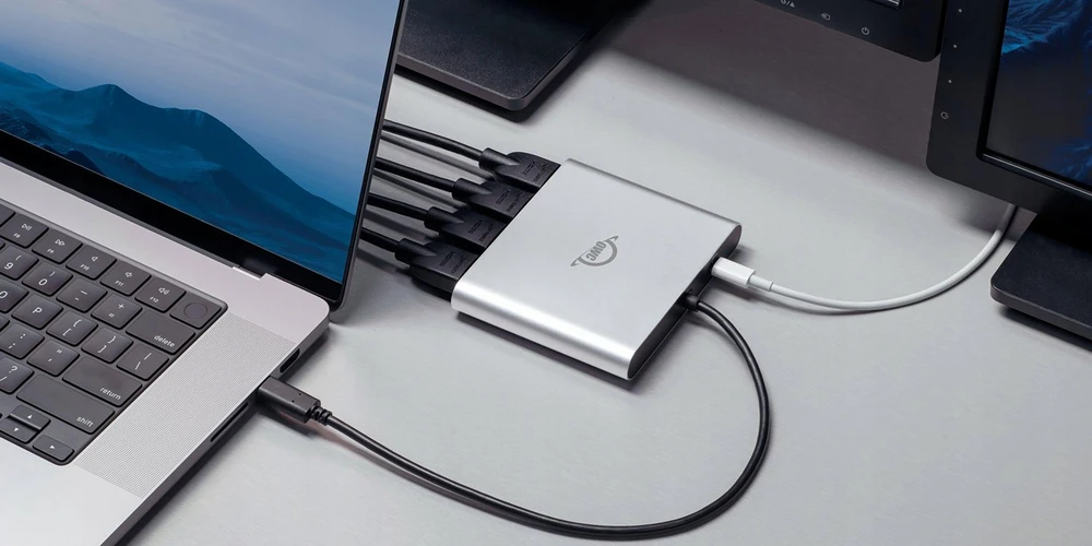 USB OWC USB-C keturių HDMI 4K ekrano adapteris