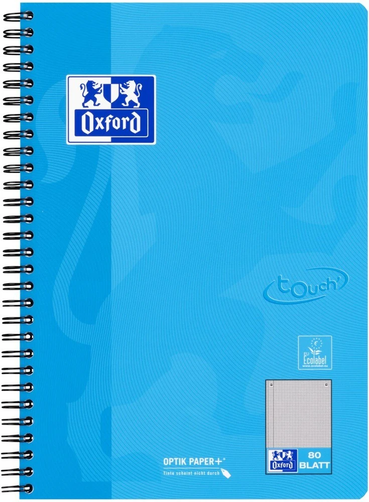 Oxford 400123150 sąsiuvinis B5 80 lapų. Įvairių spalvų