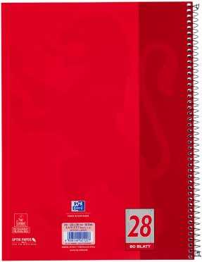 Oxford College bloknotas, A4+, 220x295 mm, 80 lapų, kvadratiniais kraštais (K+D),