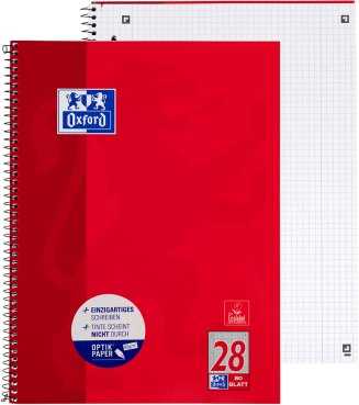 Oxford College bloknotas, A4+, 220x295 mm, 80 lapų, kvadratiniais kraštais (K+D),