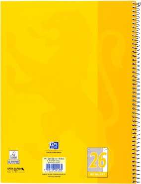 Oxford Oxford Collegeblock A4+220x295mm 80 Bl. Kariert Rand baltas R