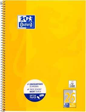 Oxford Oxford Collegeblock A4+220x295mm 80 Bl. Kariert Rand baltas R
