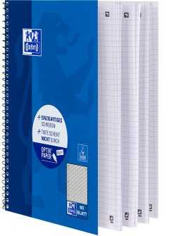 Oxford Oxford Collegeblock A5+ 80 Blatt kariert Rand Links