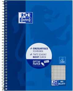 Oxford Oxford Collegeblock A5+ 80 Blatt kariert Rand Links