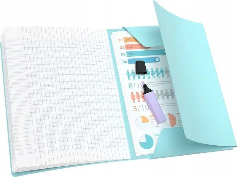 Oxford Easybook Pastel A5/60k užrašų knygelė, tinklelis, spalvų derinys