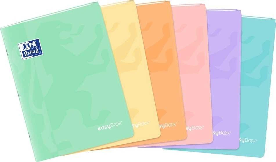 Oxford Easybook Pastel A5/60k užrašų knygelė, tinklelis, spalvų derinys