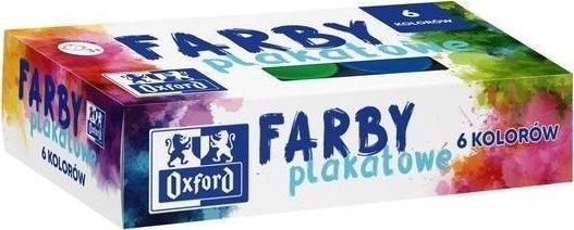 Oxford Plakatų Dažai 6 Spalvų, 20 ml Kiekviena