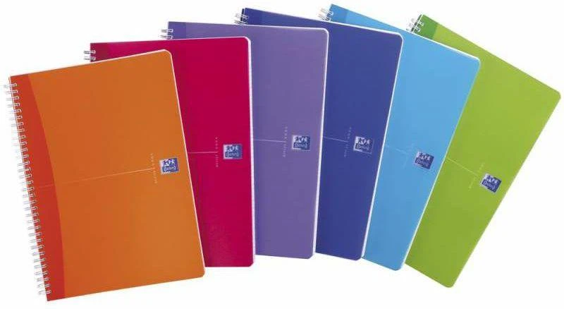Sąsiuvinis su spirale OXFORD MY COLOURS, A4, 90 lapų, langeliai