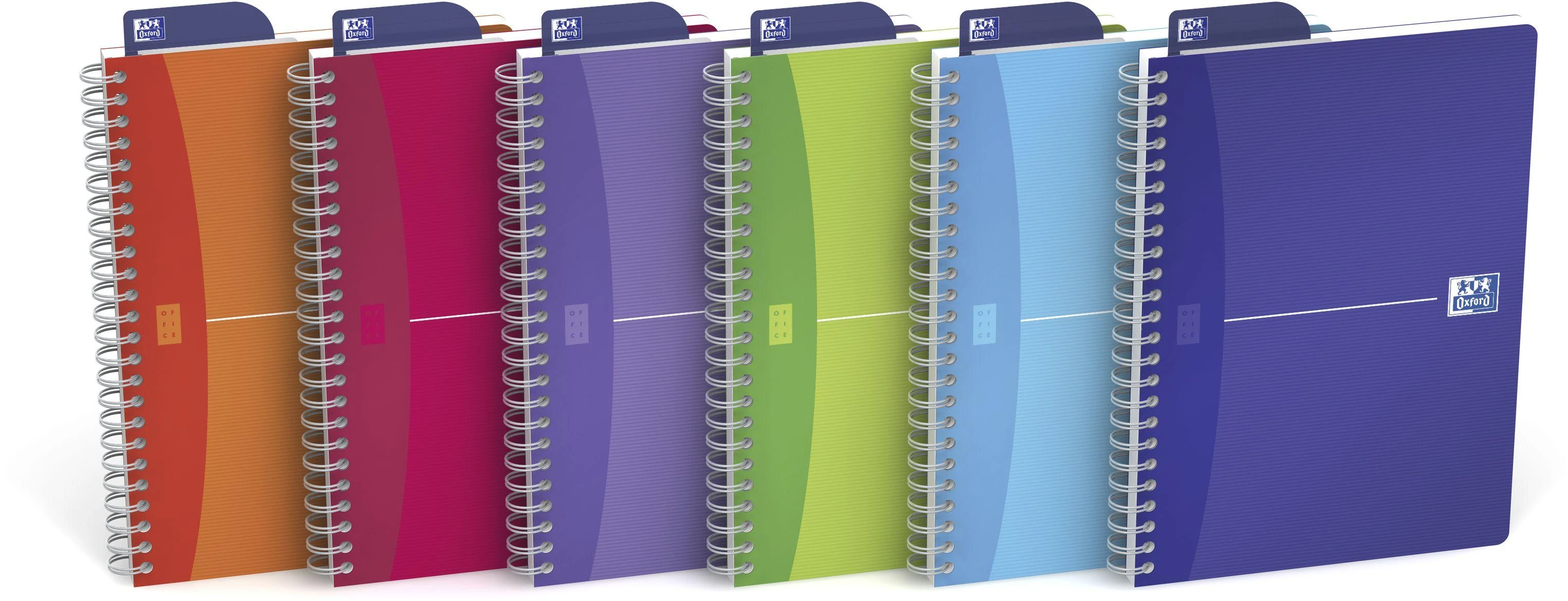 Sąsiuvinis su spirale OXFORD MYCOLOURS, A5, 90 lapų, langeliai