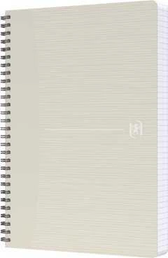 Perdirbtas sąsiuvinis su spirale OXFORD Rec’Up, A4, 90 lapų, 90 gsm, linijomis