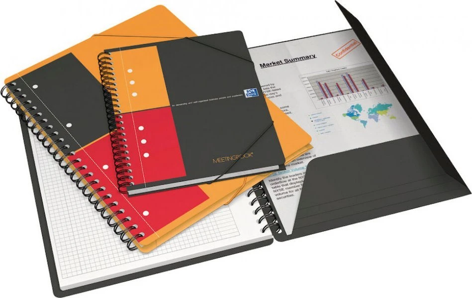 „Oxford Notebook International Meetingbook“ A5 formato, linijuotas, 80 lapų, po 80 g