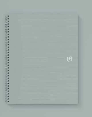 Sąsiuvinis su spirale OXFORD ORIGINS, A4+, 70 lapų, 90 gsm, langeliais
