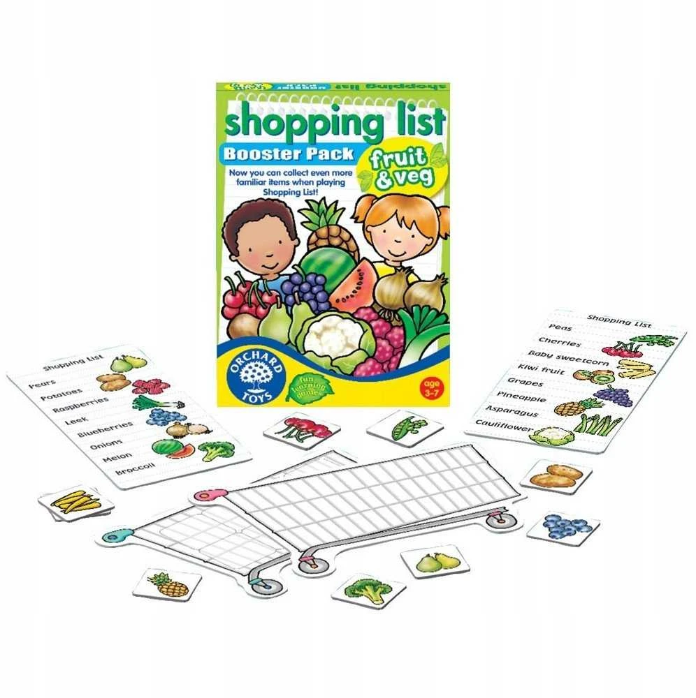 „Orchard Toys“ – pirkinių sąrašo priedai: vaisiai ir daržovės – (600090)