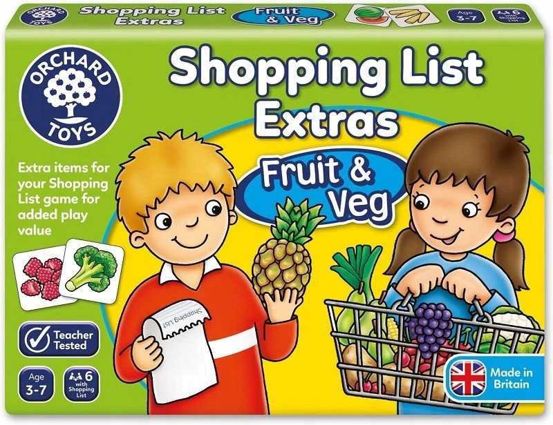 „Orchard Toys“ – pirkinių sąrašo priedai: vaisiai ir daržovės – (600090)
