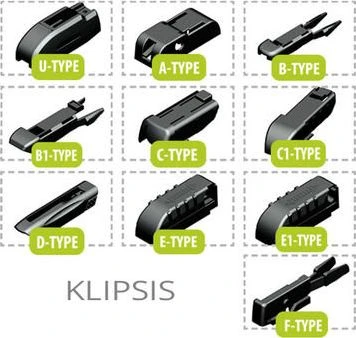 Valeo Valytuvo ašmenys - Oximo 24" MT600 Priekinio stiklo valytuvas su 10 adapterių - Juoda