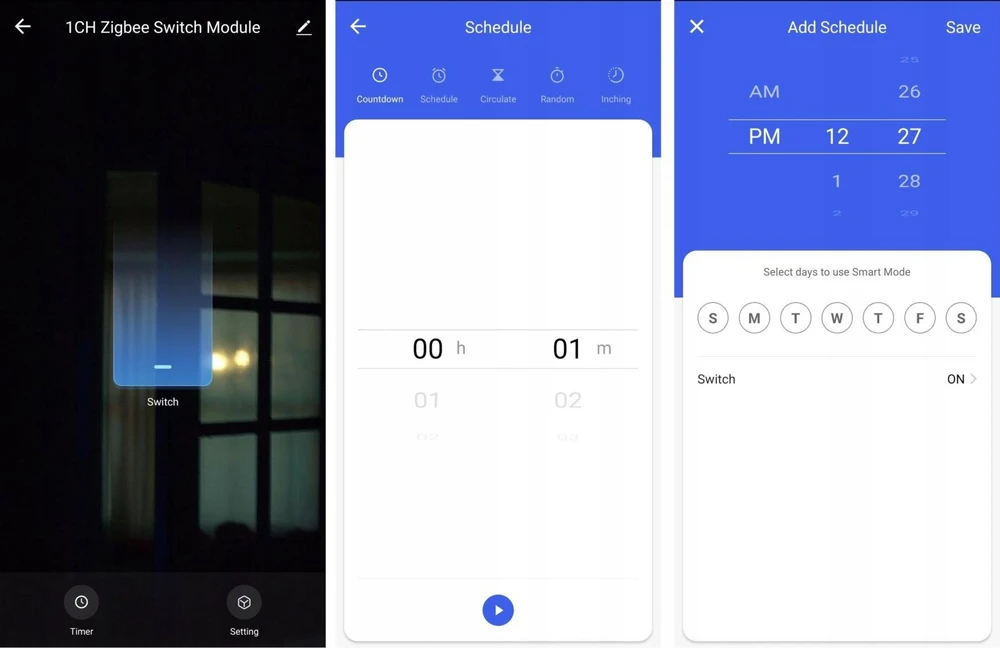 Tuya – vieno kanalo mini relė – ZigBee – Android/iOS programa – OXT T261