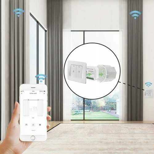 Tuya – 2 kanalų mini WiFi roletų valdiklis – Android/iOS aplikacija – OXT SWT28