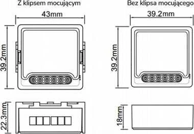 Tuya – įmontuotas roletų valdiklis ZigBee – Android/iOS programa – OXT T267