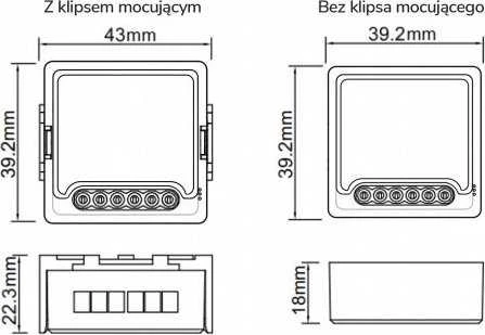 Tuya – vieno kanalo mini be įtampos relė – ZigBee – Android/iOS programa – OXT T250