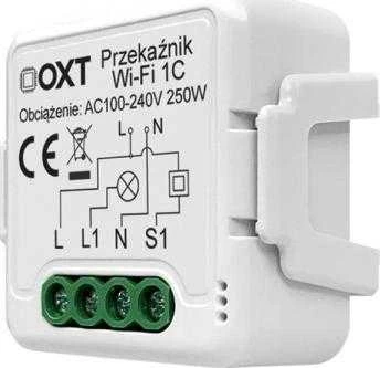 Tuya – vieno kanalo mini WiFi relė – Android/iOS programa – OXT T221