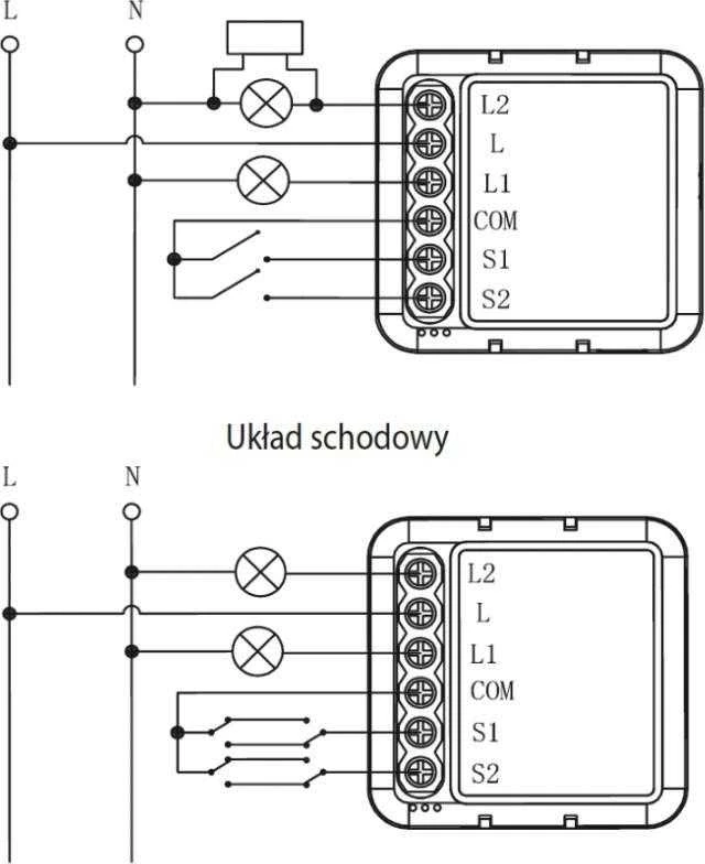 Tuya – dviejų kanalų mini relė be N – ZigBee – Android/iOS programa – OXT SWTZ32