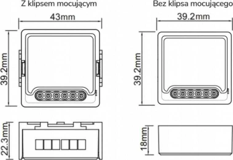 Tuya – 2 kanalų mini ZigBee siųstuvas-imtuvas – Android/iOS programa – OXT T262