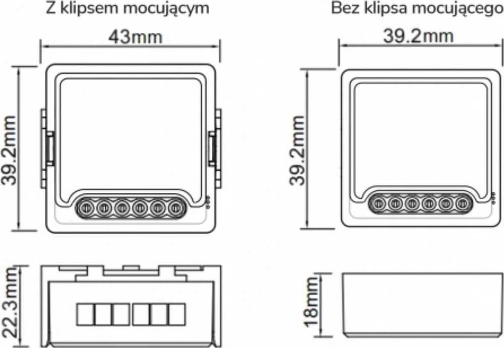 OXT OXT Mini relės modulis 4 ZigBee TUYA grandinės