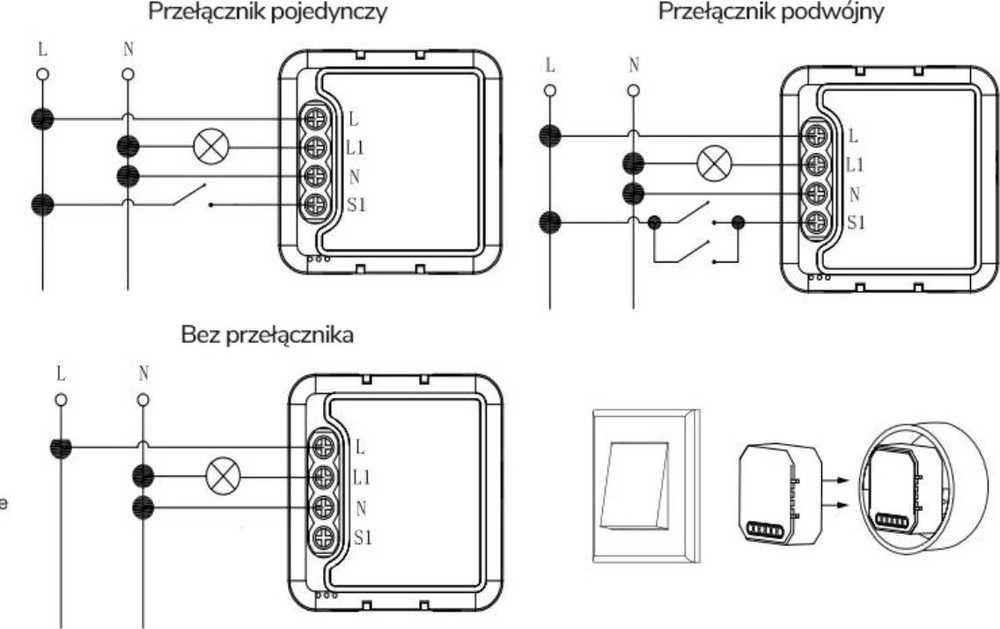 Tuya – vieno kanalo mini ZigBee apšvietimo valdiklis – Android/iOS programa – OXT SWTZ24