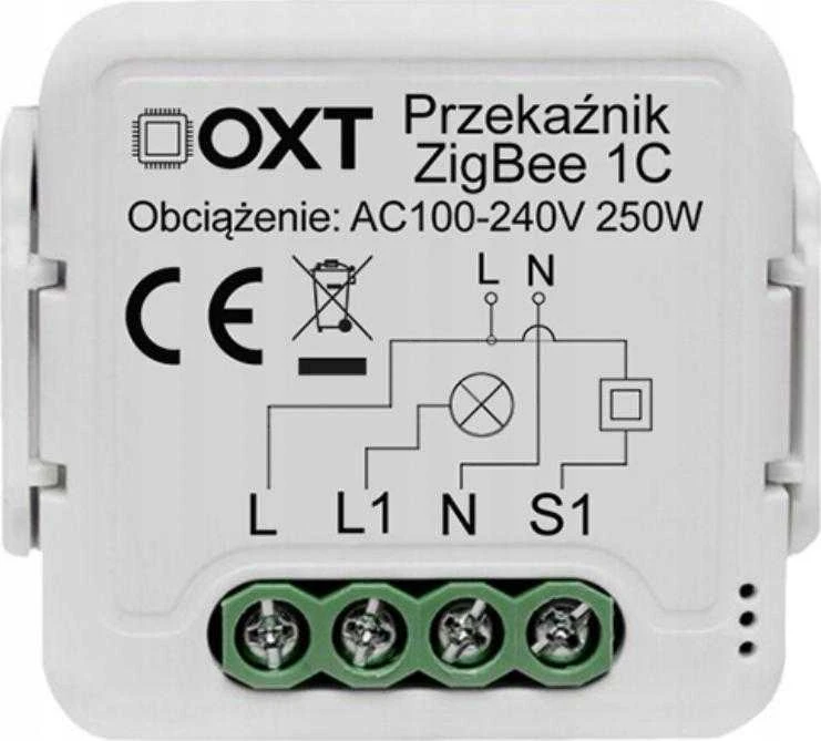 Tuya – vieno kanalo mini relė – ZigBee – Android/iOS programa – OXT T261