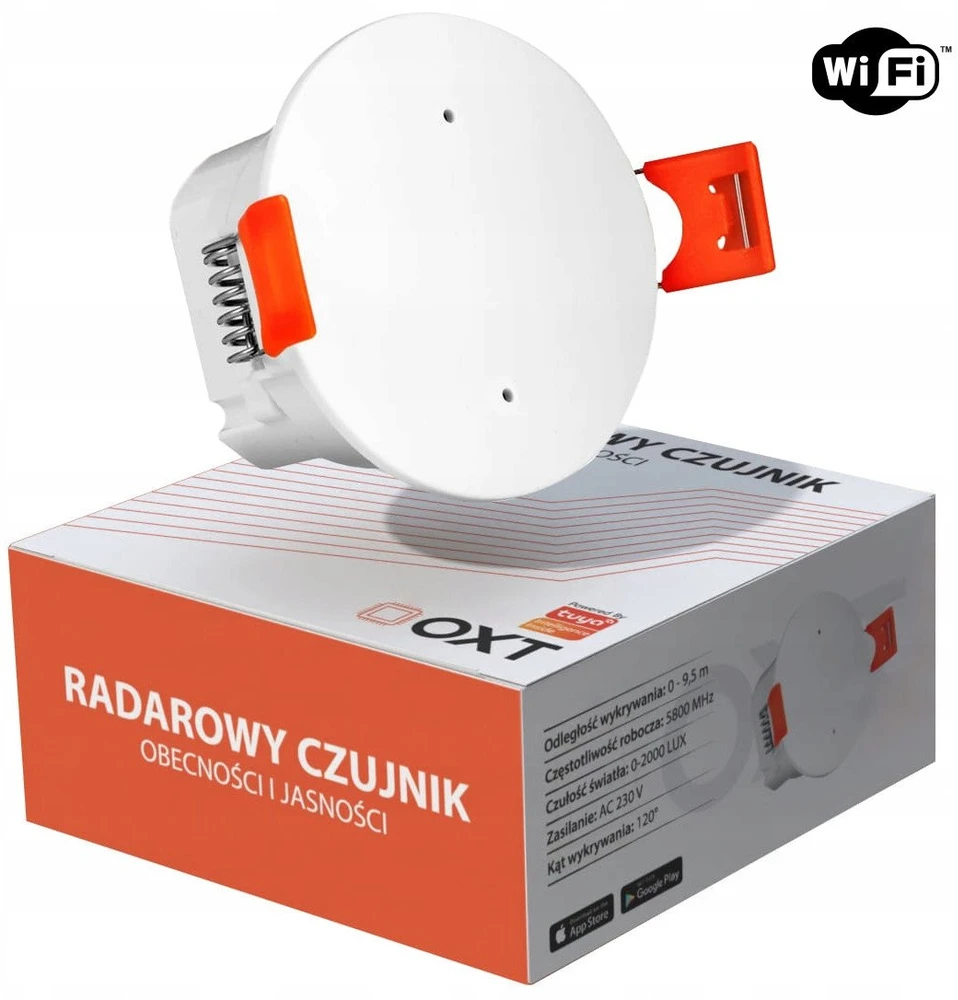 Tuya – buvimo ir ryškumo jutiklis – WiFi – Android/iOS programa – OXT T150