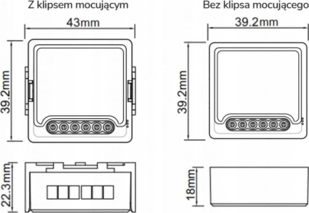 Tuya – vieno kanalo mini WiFi apšvietimo valdiklis – Android/iOS programa – OXT SWT24