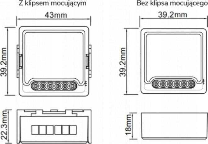 Modulis OXT mini przekaźnik 3 obwody WiFi TUYA T223