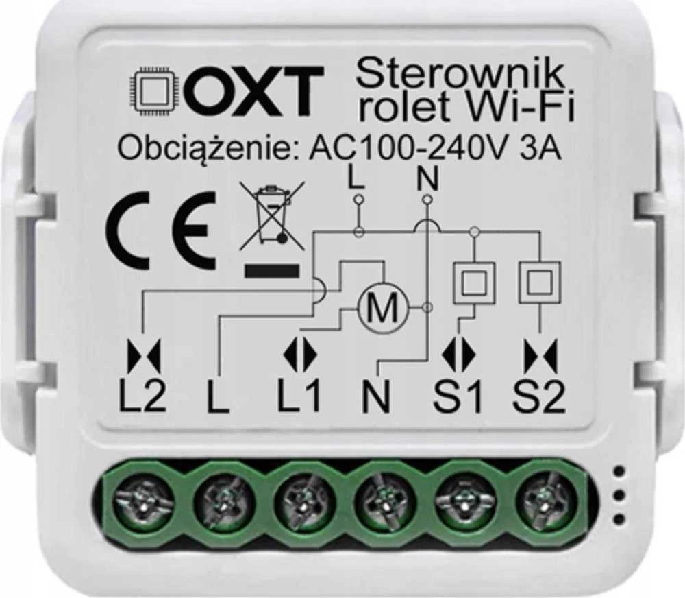 Tuya – 230V WiFi roletų valdiklis – Android/iOS programa – OXT T227