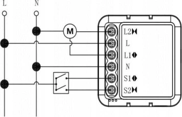 Tuya – 230V WiFi roletų valdiklis – Android/iOS programa – OXT T227