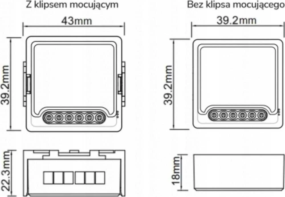Tuya – 230V WiFi roletų valdiklis – Android/iOS programa – OXT T227