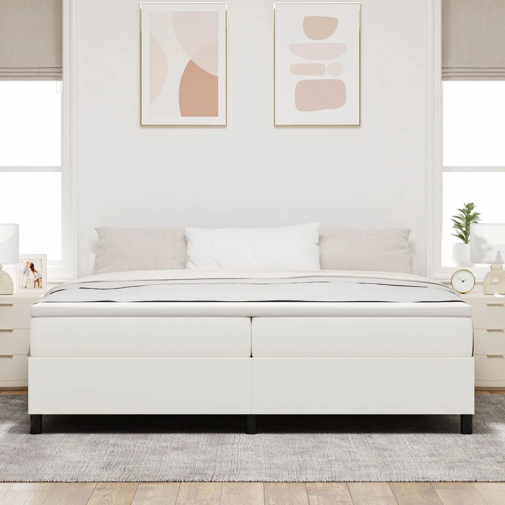 Platforminės lovos rėmas Kreminė 200 x 200 cm