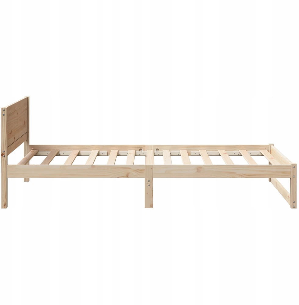 Lova Lovos rėmas Natūrali 80 x 200 cm Kietos pušies mediena