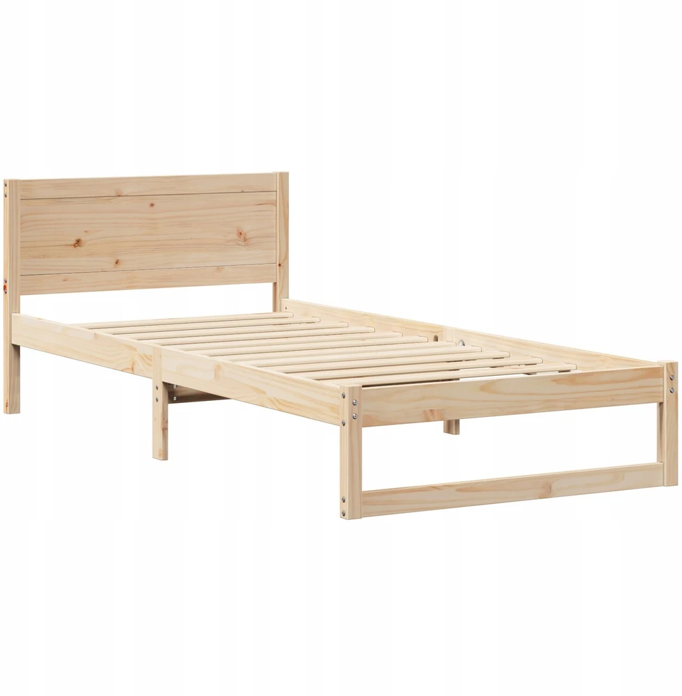 Lova Lovos rėmas Natūrali 80 x 200 cm Kietos pušies mediena