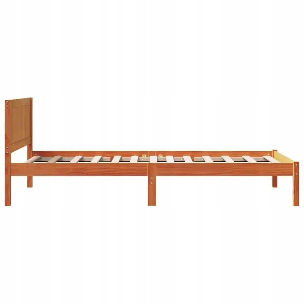 Lova Lovos rėmas Ruda 90 x 200 cm Pušies medienos masyvas
