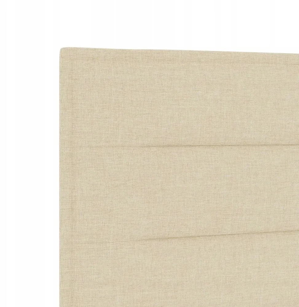 LED galvūgalis su LED juostelėmis Kreminė 100 cm audinys