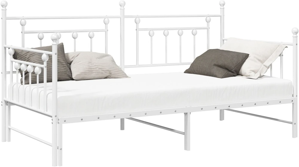 Lova Dienos lovos rėmas Balta 107 x 203 cm Plienas