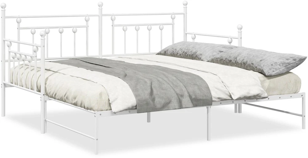 Lova Dienos lovos rėmas Balta 107 x 203 cm Plienas